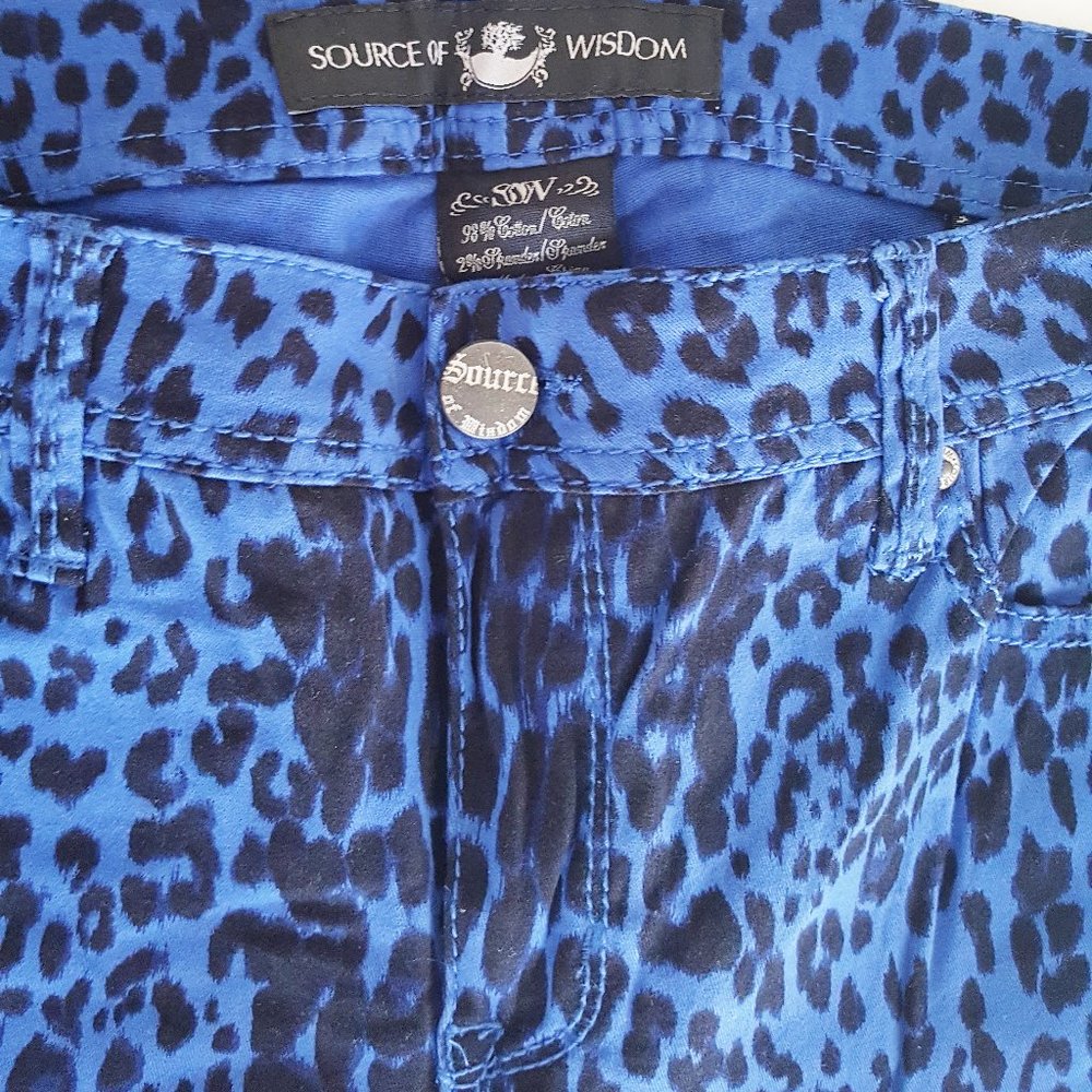 Torrid Source Of Wisdom Cheetah Print Pant Blue 1… - image 2
